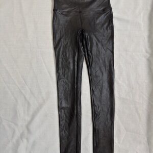 SPANX Shiny Black Leggings